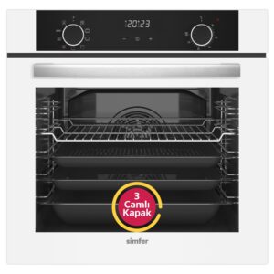 Simfer 8216 Airfry, Beyaz, 10 Fonksiyon Dij Ankastre Fırın